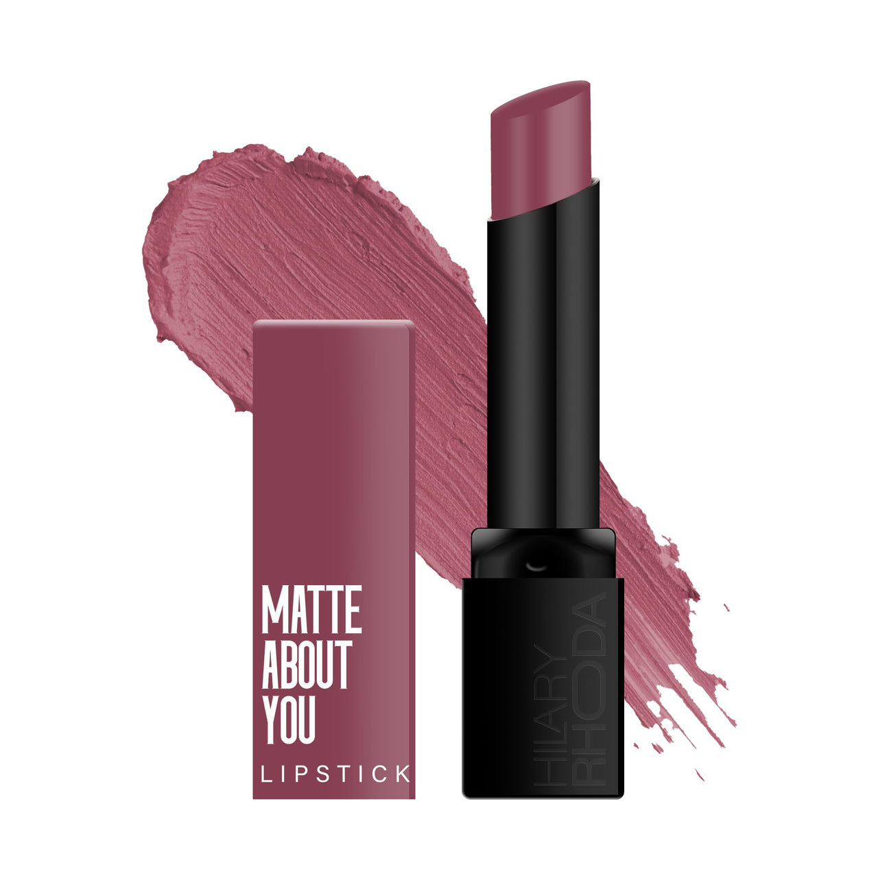 Hilary Rhoda Matte About You Lipstick | Long Lasting & Highly Pigmented Lipstick | Glides Smoothly | Matte Finish | One Stroke Application | Cruelty-Free & Vegan - 3g (Game On - Shade 06)