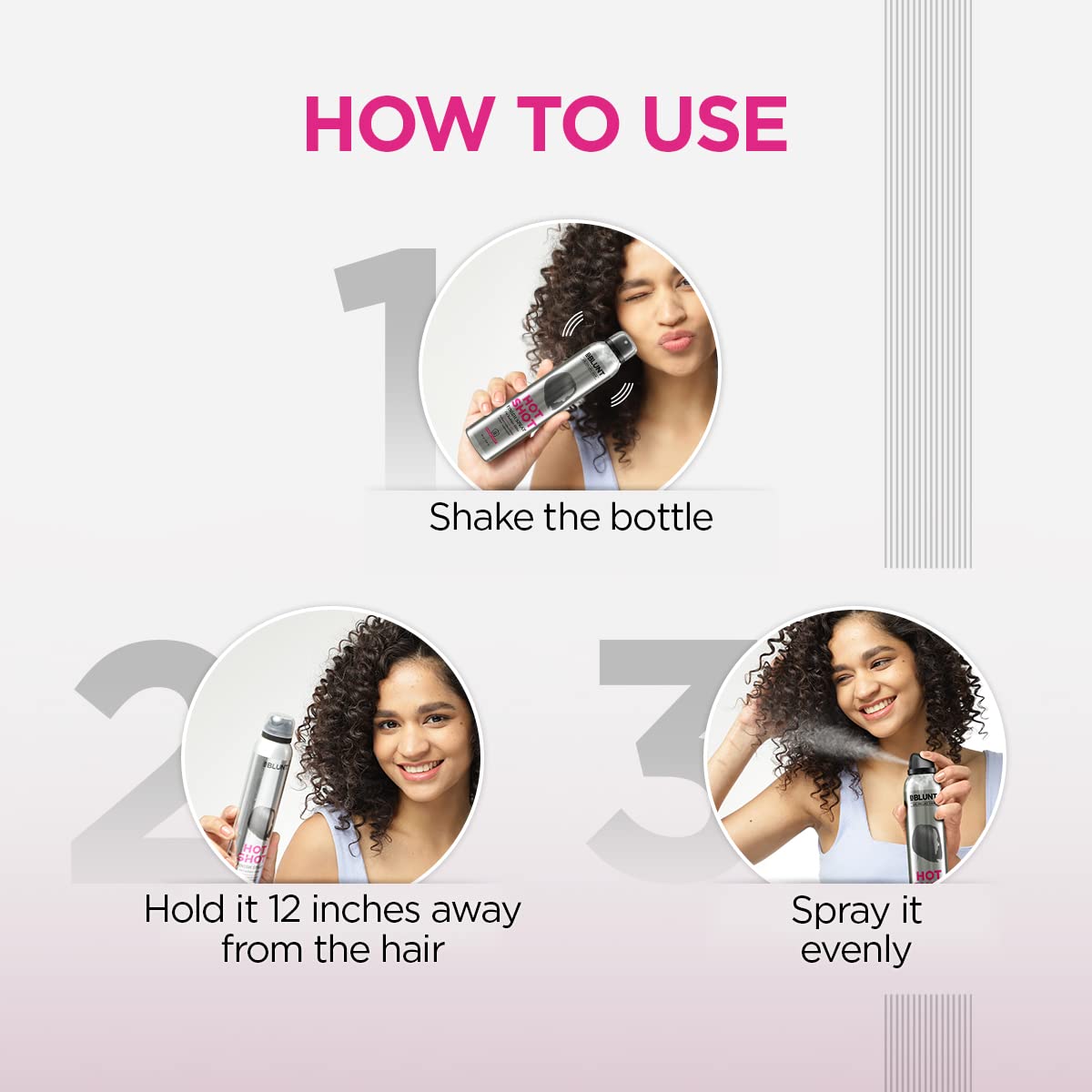 BBlunt Hot Shot Finish Spray For Radiant Shine - 200 ml | Designed for Indian Hair | For Men & Women