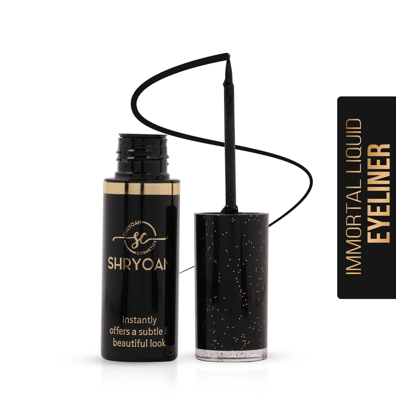 Shryoan Immortal Liquid Eyeliner | Intense & Matte Eyeliner | Lasts Long up to 24 hours | Smudge & Water Proof | (6ml)