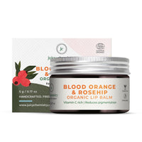 Juicy Chemistry Iconic Lip Duo Kit - Blood Orange & Rosehip Lip Balm, 5 g & Blood Orange & Rosehip Lip Scrub, 10 g | Enriched with Natural Ceramides to Exfoliate, Hydrate & Moisturise Lips