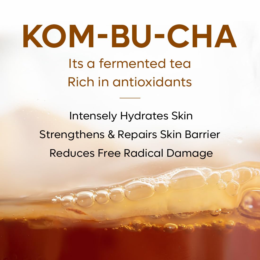 mCaffeine Kombucha Hydrating Face Cleanser with Hyaluronic Acid | Gentle Cleanser for Intense Hydration & Soft Skin | Removes Oil & Dirt | Antioxidant-rich Face Wash for Women & Men | 100ml