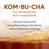 mCaffeine Kombucha Hydrating Face Cleanser with Hyaluronic Acid | Gentle Cleanser for Intense Hydration & Soft Skin | Removes Oil & Dirt | Antioxidant-rich Face Wash for Women & Men | 100ml