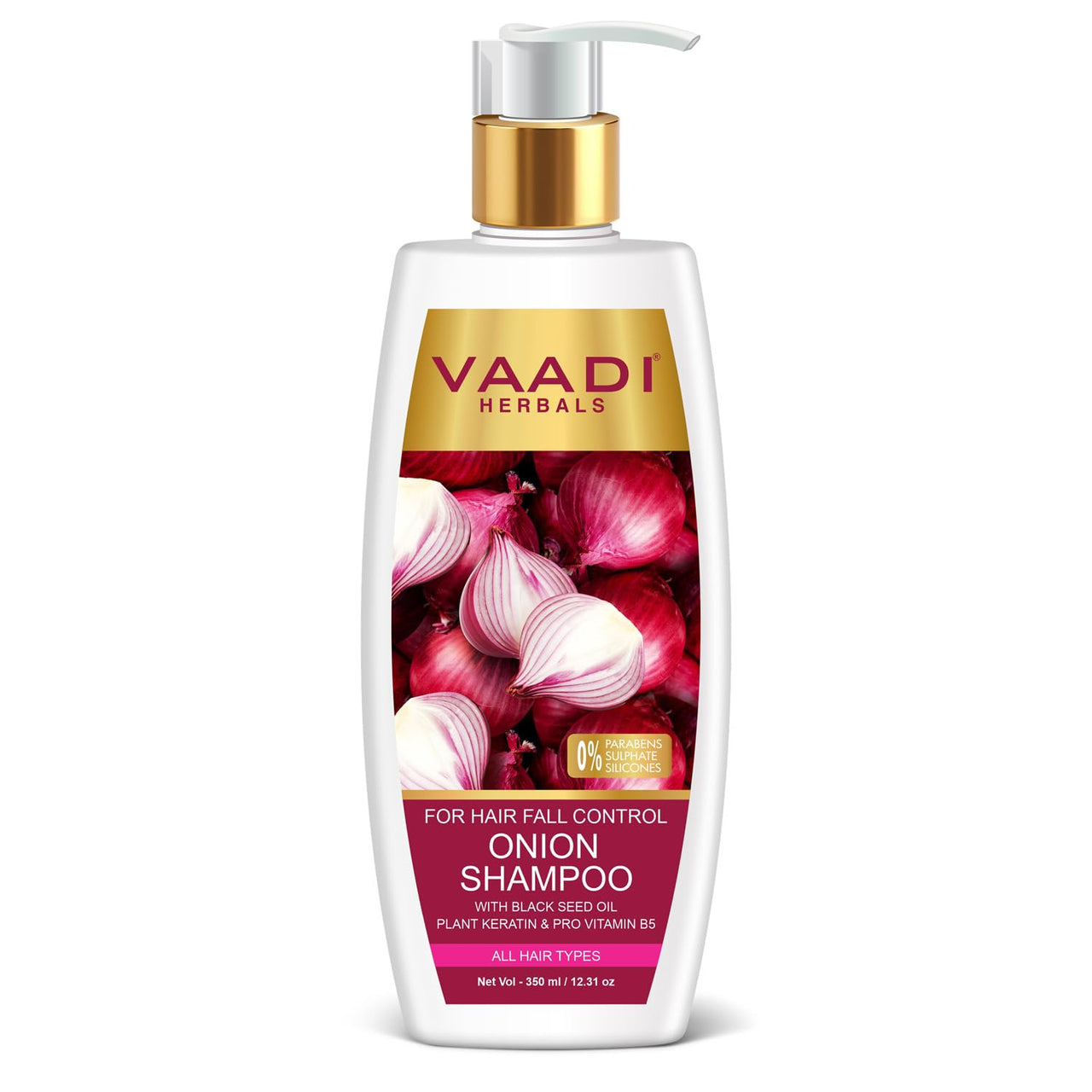 Vaadi Herbals Onion Shampoo for Hair Fall Control (350 ml)