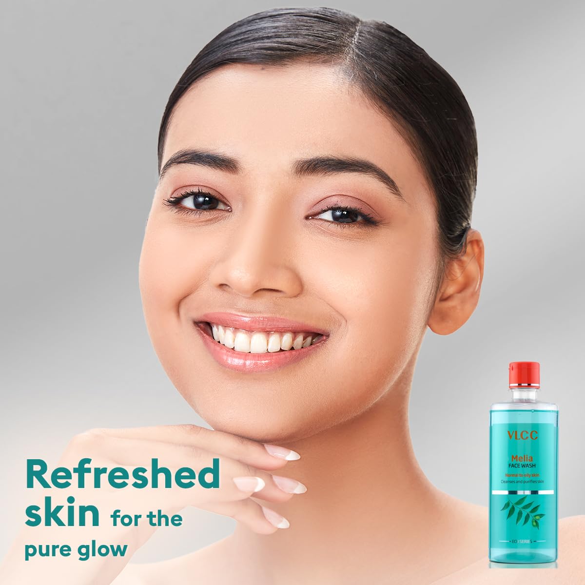 VLCC Melia Face Wash - 500ml | Controls Excess Oil | Helps Fight Acne, Blackheads & Whiteheads | Skin Purifying Face Wash | Deep Clean Effect | With Chamomile, Tea Tree Oil, Neem & Sandalwood.