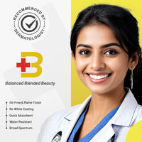 LUMOSIQUE® Sun Guard Sunscreen SPF 50+ for UVB, UVA, IR, Blue Light Protection | Ultra Matte, Broad-Spectrum & No White Cast | Oily, Dry, Sensitive & Combination Skin | for MEN & WOMEN, 50gm