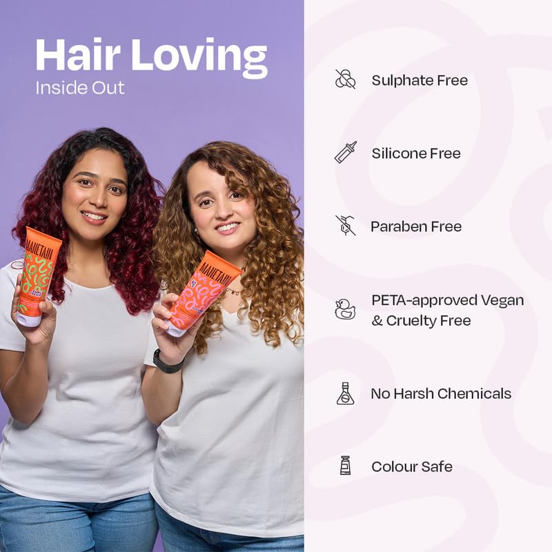MANETAIN Volumizing Curl Cream 200ml & Hair Styling Gel 200ml for Defined Curls | Hydrating, Anti-Frizz & Long-Lasting Hold for Wavy, Curly Hair | Natural Ingredients, Vegan & Cruelty-Free