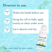 WishCare AHA + BHA Body Lotion For De-tan and Underarm Roll On deo for Men & Women for Skin Brightening & Odour Control Combo (200ml + 50ml)