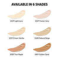 Mila Beauté Built to Cover Liquid Concealer for Women With Spf & Hyaluronic Acid| Full Coverage Matte Finish Concealer for Dark Circles | Easily Blendable & Waterproof Formula| Suitable for Indian Skin Tones - 103Y Cream Vanilla