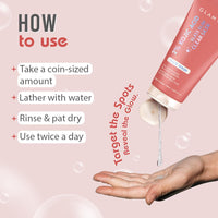 Glamveda 2% Kojic Acid Face Wash With 1% Niacinamide & Alpha Arbutin for dark spot & uneven skin tone clear glow 150ml