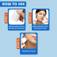 Glamveda Hyaluronic Invisible Sunscreen Stick SPF-50 PA+++ | Blue Light Filter, Hydration with Hyaluronic Acid & Ceramides | Dewy Finish, Easy Application | UVA/UVB Protection | for Men & Women | 20g