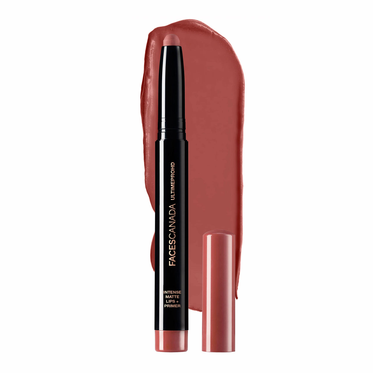 FACESCANADA Ultime Pro HD Intense Matte Lips + Primer - Natural Coco 12, 1.4G | 9Hr Long Stay & Ultime Pro HD Intense Matte Lips + Primer - Tea Rose 10, 1.4G | 9Hr Long Stay