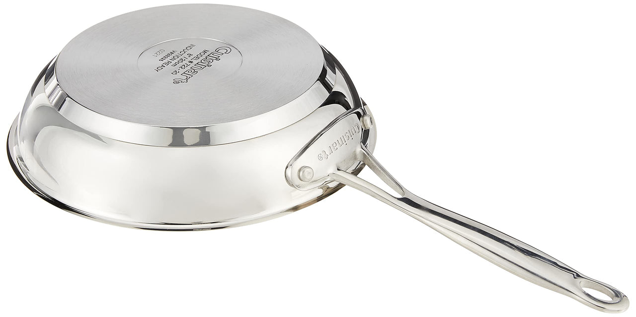 Cuisinart 722-20 8-Inch Chef's -Classic-Stainless-Cookware-Collection, 8", Open Skillet