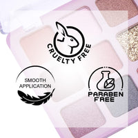 Seven Seas Color Obsession Eyeshadow 13 Colors Glitter With Shimmer Look (Natural)