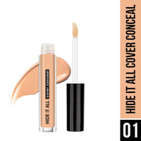 Hilary Rhoda Hide It All Cover Conceal | Conceals Masks, Scars & Dark Circles | High Coverage Concealer | With Shea Butter | Matte Finish | Cruelty-Free & Vegan (Ivory- Shade 1, 3.7ml)