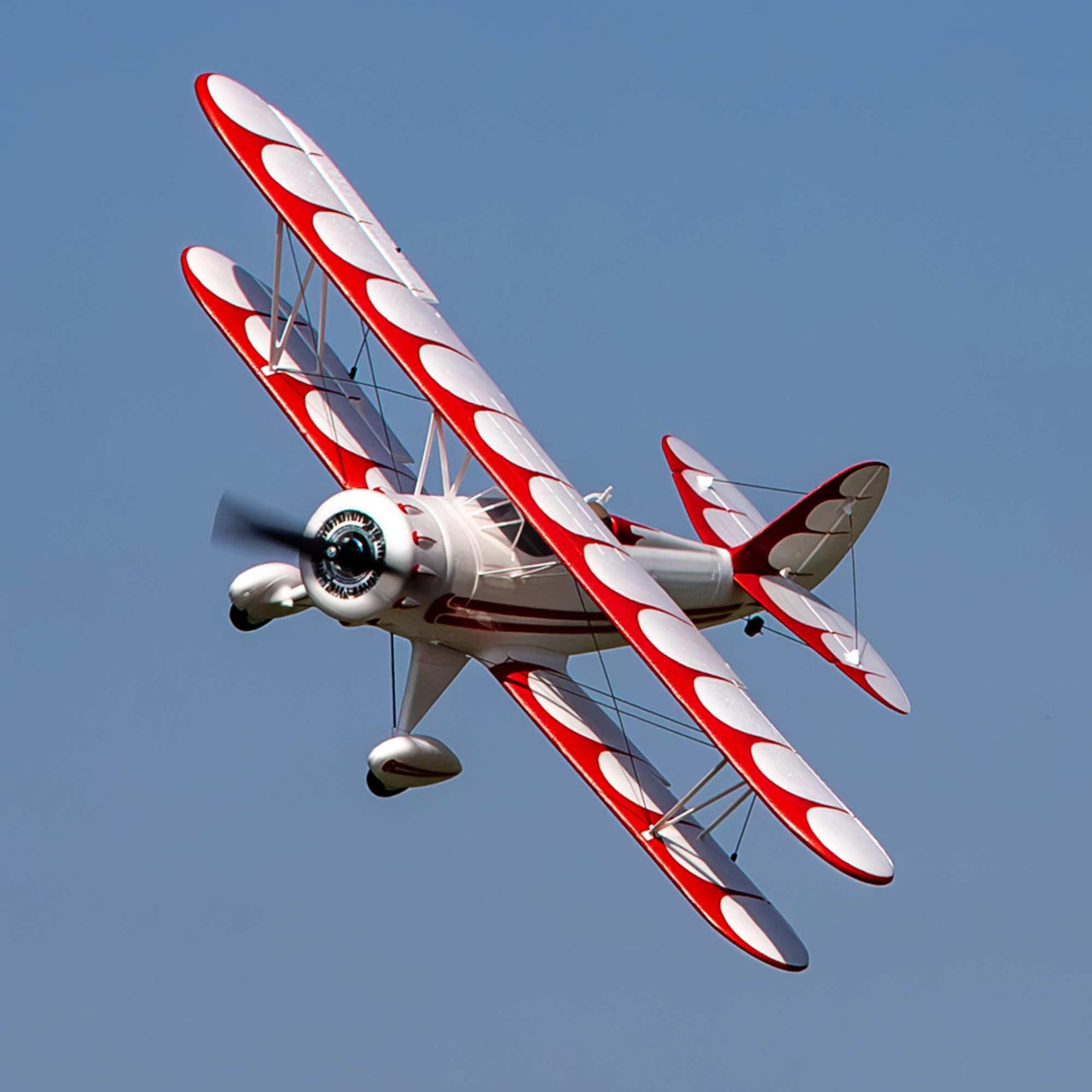 E-flite RC Airplane UMX WACO White BNF Basic Transmitter Battery and Charger Not Included with AS3X & Safe EFLU53550