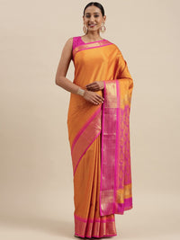 Pandadi Saree Women's  Cotton Silk Saree With Blouse Piece