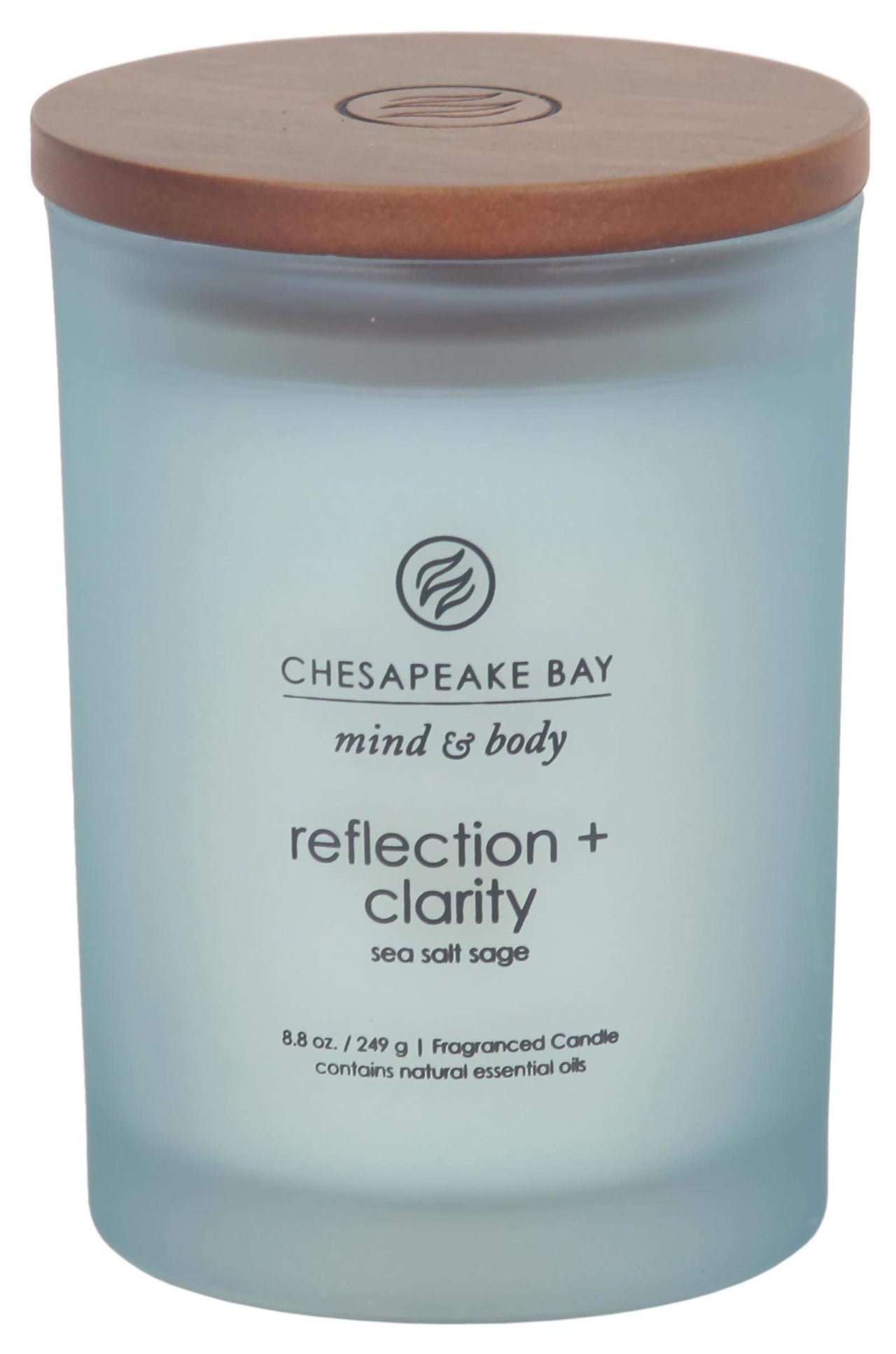 Chesapeake Bay Candle Scented Candle, Reflection + Clarity (Sea Salt Sage), Medium, Home Décor REFLCTN/CLARITY Medium Jar