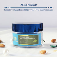 Blue Nectar Brightening Day Cream for Men Daily Use with SPF 30 Sunscreen for Oily Skin Dry Skin Natural Skin Brightening Cream with Eladi (19 Herbs, 50g)