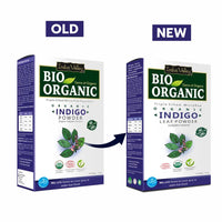 Indus Valley Bio Organic 100% Herbal Indigo Powder for Natural Hair Coloring, Organic Indigo Powder Protects hair from Damage - 100 gm