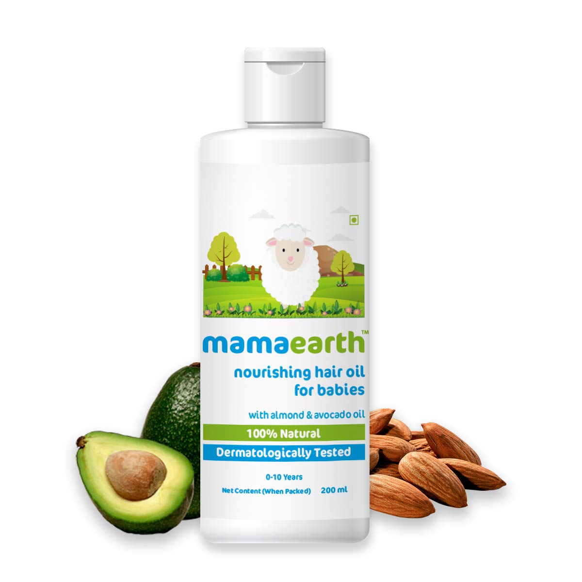 Mamaearth Bathing Bar For Babies - Pack Of 4&Mamaearth Nourishing Baby Hair Oil, With Almond & Avocado Oil - 200 Ml