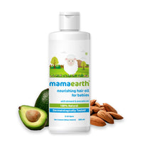 Mamaearth Bathing Bar For Babies - Pack Of 4&Mamaearth Nourishing Baby Hair Oil, With Almond & Avocado Oil - 200 Ml