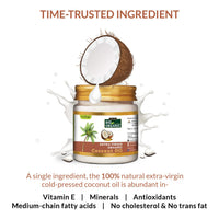 INDUS VALLEY Bio Organic Extra Virgin Organic Coconut Oil - Set Of 3 With The Natural Aroma Of Coconut Oil For Hair & Skin Care (175x3=525ml)