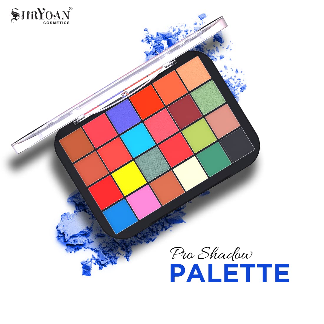 Shryoan The Ultimate Pro Shadow Palette| Highly Pigmented, Shimmery & Matte Finish Easily Blendable (35g)