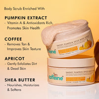 mCaffeine Pumpkin Spice Cleanse & Detan Duo for Glowing Skin| Mildly Cleanses, Exfoliates, Detans|Pumpkin Body Wash - 300ml & Pumpkin Body Scrub - 175 g | Sweet & Spicy Pumpkin Aroma for Men & Women