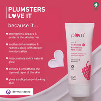 Plum Oat & 1% Ceramide Barrier Love Face Cream | Repairs, Strengthens & Maintains Skin Barrier | Moisturizer with Vitamin E & Allantoin | For Normal, Dry Skin | Women & Men | 50 g