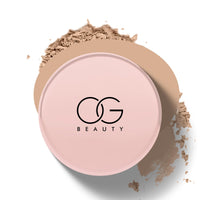 OG BEAUTY Flawless Touch Compact- Brew, Matte Finish Powder with SPF 15, Vitamin E & Hyaluronic Acid, Long-Lasting, Light Weight, Oil-Free Coverage, Science Infused Makeup for Radiant Skin, 9 gm