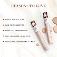 Just Herbs Full Cover Filter Finish Under Eye Light Weighted Matte Finish Concealer for Face Makeup 5 ml (Sand)