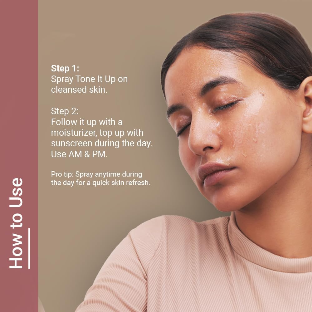 Neude Face Toner Niacinamide - 100ml with Whey Protein, Milk Peptides, 2% Salicylic Acid for Oil & Acne Free Skin, Hydrating, Fades Blemishes, Brightens & Smoothen Skin, Tightens Pores