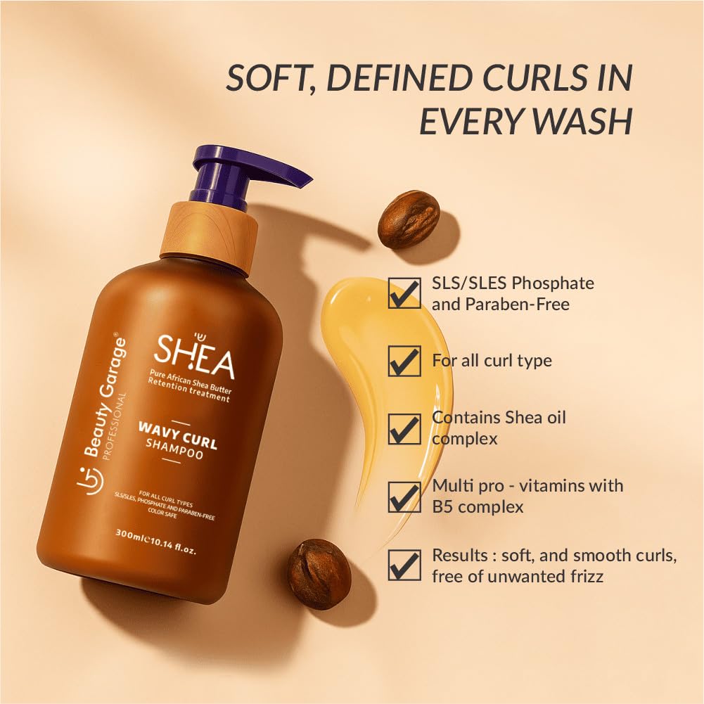 Beauty Garage Shea Retention Curl Shampoo 750ml