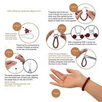 6MM 61pcs Red Glass Beads for Jewelry Making Round Loose Spacer Crystal Energy Healing Power Stone Beads DIY Bracelet Necklace Accessories 6mm