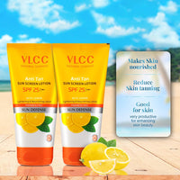 VLCC Anti Tan Sun Screen Lotion - SPF 25 PA - 150ml X 2 | Buy One Get One (300ml) | Helps in Protection Against Sun Damage | With Niacinamide & Kojic Acid.