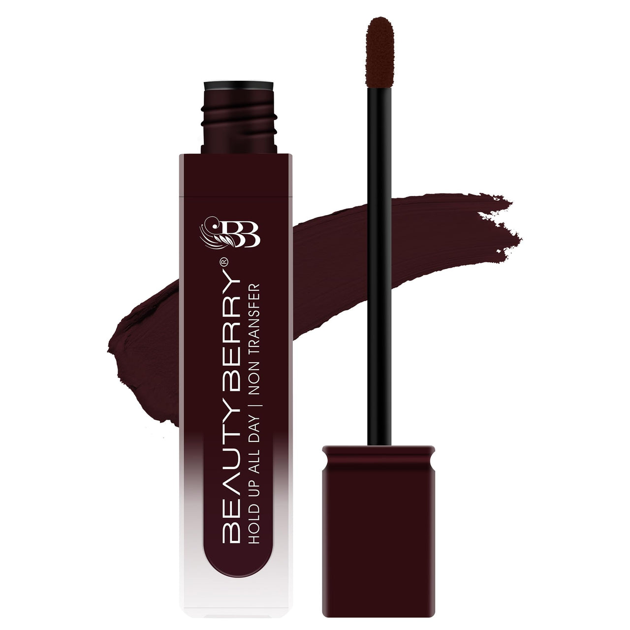 Beauty Berry Hold Up All Day Liquid Lipstick | Long Lasting, Non Transfer Matte Lipstick | Highly Pigmented, Smooth One Swipe Application & Lightweight Liquid Lipstick for Women (Deep Maroon, 7.5g)