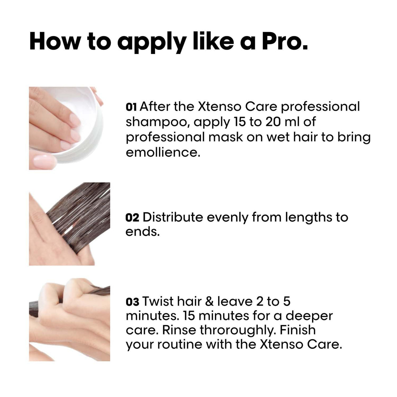L'OREAL PROFESSIONNEL PARIS Xtenso Care Sulfate-Free* Shampoo 250Ml And Hair Masque 200Ml Combo For All Hair Types (Pack Of 2)