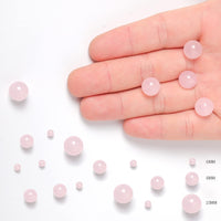 60pcs 6mm Natural Rose Quartz Gemstone Beads Energy Healing Crystal Round Loose Stone Beads for Jewelry Making, DIY Bracelets Necklaces