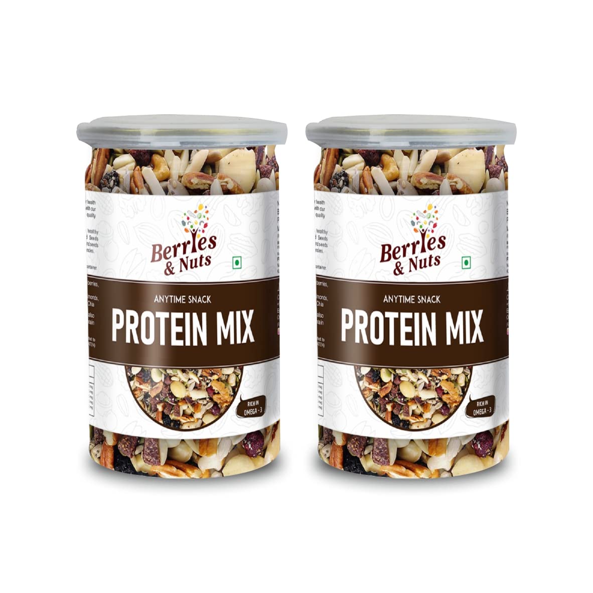 Berries And Nuts Special Protein Trail Mix | Dried Berries, Nuts & Seeds | 600 Grams | 3 Bottle of 200 Grams