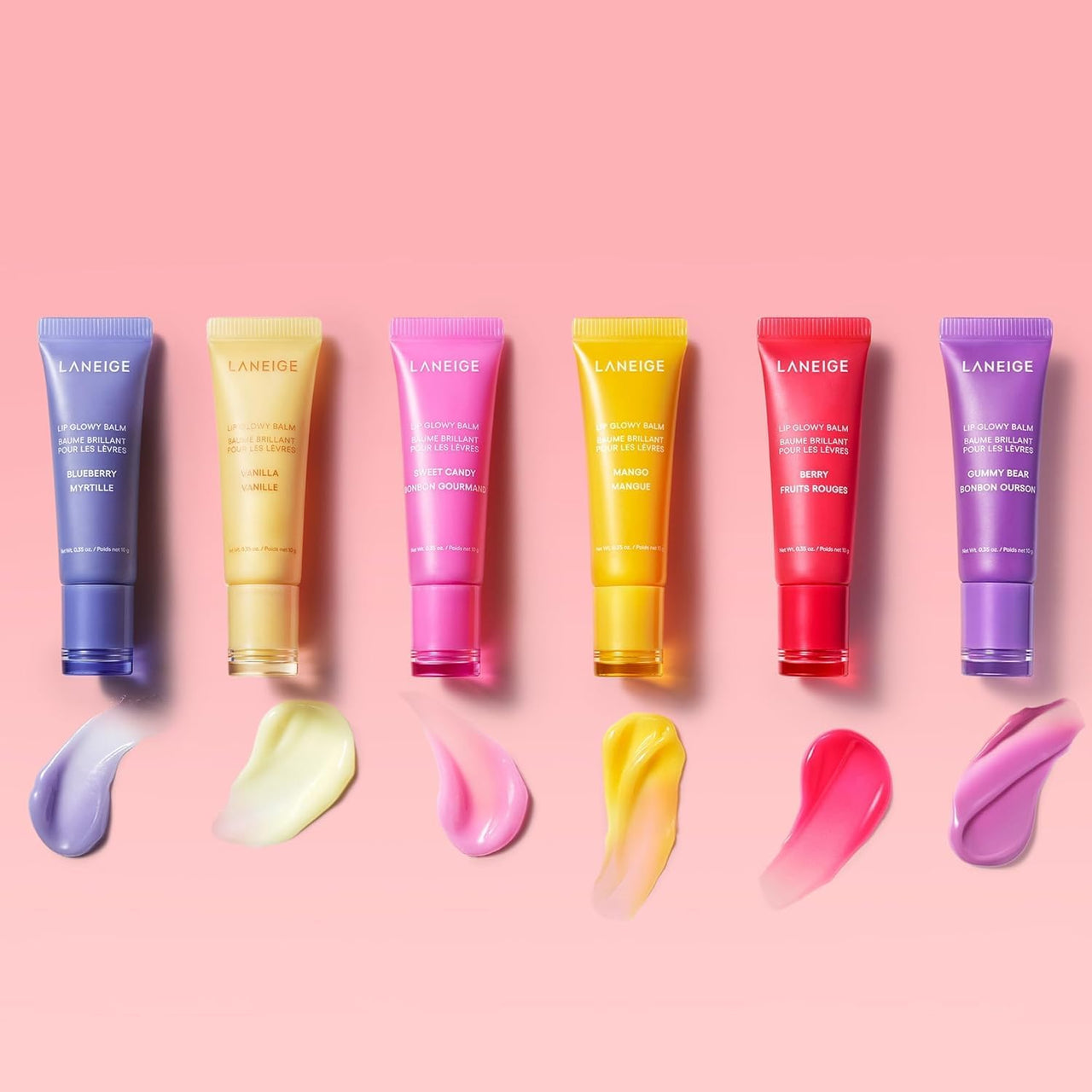Laneige Lip Glowy Balm | Moisturizing Lip Treatment with Vitamin C + Shea Butter for Soft, Smooth and Glowing Lips | Korean Lip Balm For Dry Chapped Lips |Intense Hydration| Vanilla|10Gm