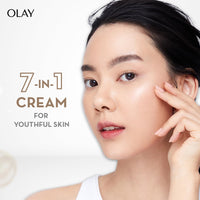 Olay Total Effects Day Cream | Fights 7 Signs of Ageing | With Niacinamide and Green Tea Extracts | Normal, Oily, Dry, Combination Skin | 50g