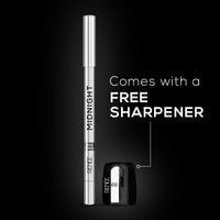 RENEE Midnight Kohl Kajal Pencil | Waterproof, Smudgeproof With Sharpener | 24 Hours Long Stay | Darkest Black | One Swipe Application | Vitamin E, Olive Oil and Castor Oil | Matte Finish |1.5 Gm