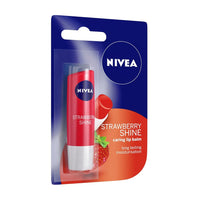 NIVEA Deodorant Roll-on for Women, Whitening Smooth Skin, 50ml and Lip Balm, Fruity Strawberry Shine for Women, 4.8g