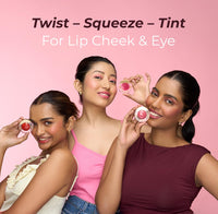LoveChild Masaba Quench Tint, 3-in-1 Lip, Cheek & Eye Tint, Sheer Sass (Deep Purple) Hydrating, Multipurpose Makeup, Lightweight, Blendable Color with Niacinamide & Hyaluronic Acid, 12 g