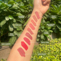 Love Earth Liquid Mousse Lipstick - Peach Mojito Matte Finish | Lightweight, Non-Sticky, Non-Drying,Transferproof, Waterproof | Lasts Up To 12 Hours With Vitamin E And Jojoba Oil - 6Ml