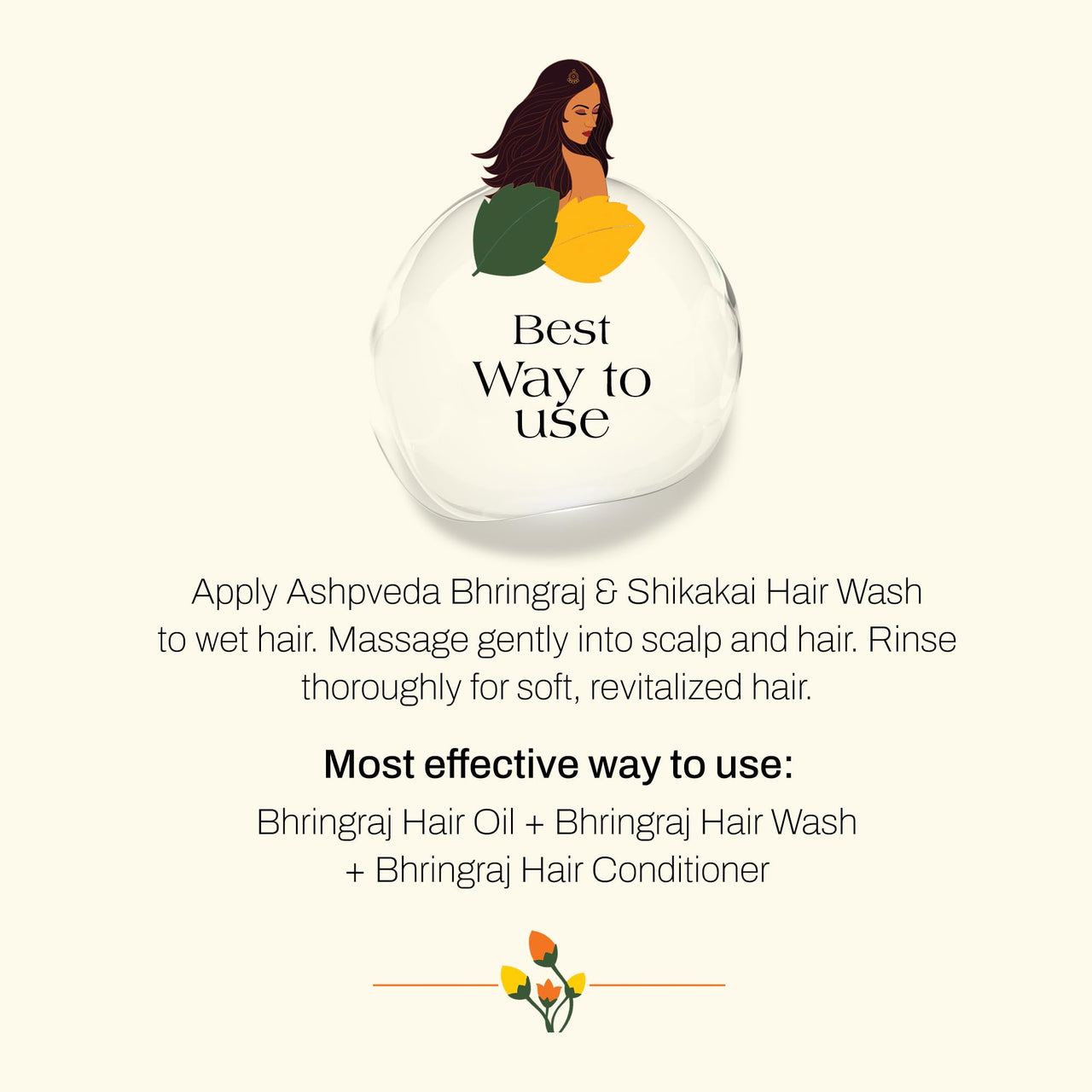 Ashpveda Bhringraj and Shikakai Anti Hair Fall Hair Wash Shampoo - Sulphate and Paraben Free Natural and Ayurvedic Shampoo (200ml)