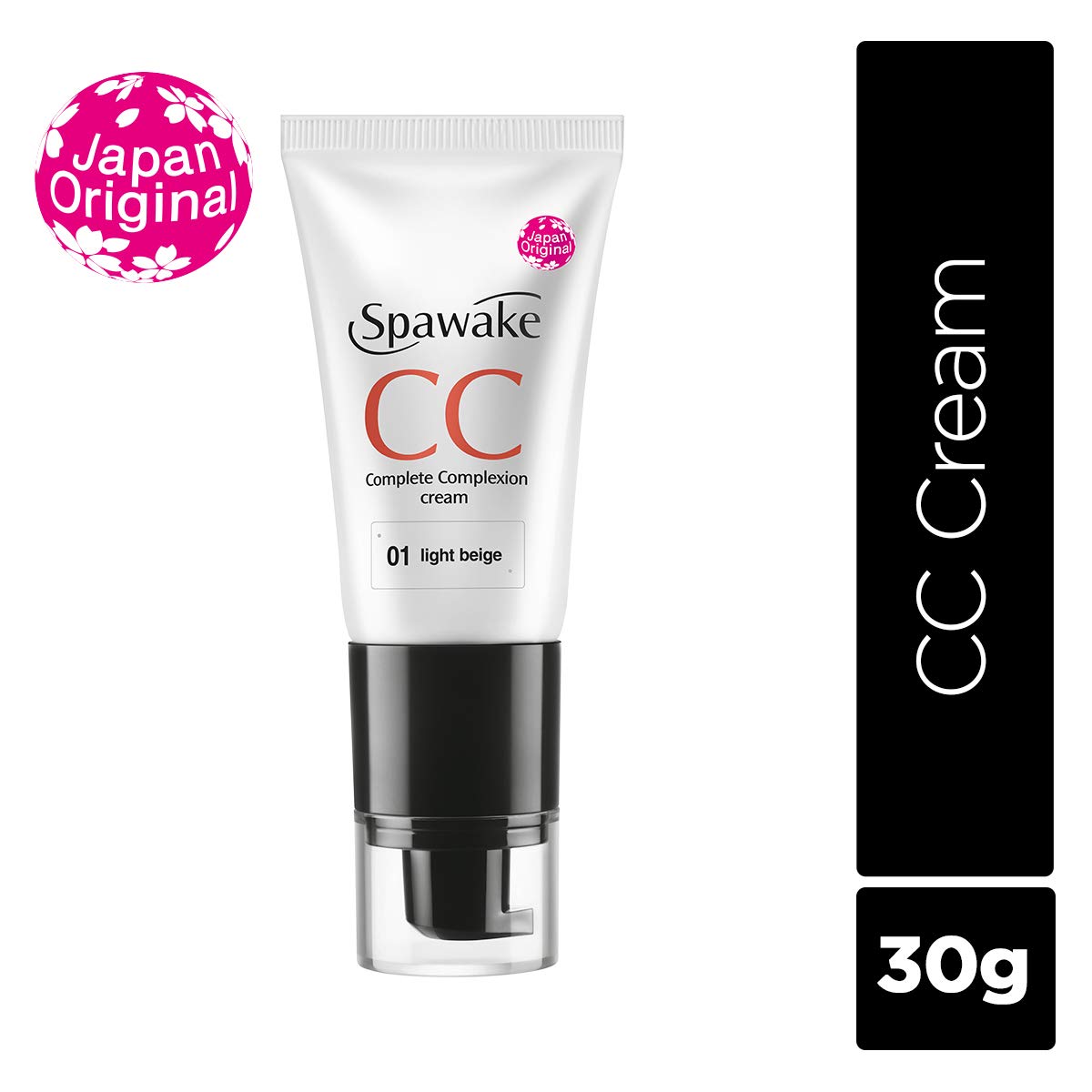 Spawake CC Cream 01 Light Beige with SPF 32/PA++, for All Skin Types, 30g