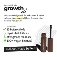 Ruby's Organics Eyelash & Eyebrow Growth Oil for Overnight Use, Organic & Natural, Infused with Rosemary, Bhringraj & Castor Oil, Nourishes & Promotes Hair Growth, Repairs Hair Follicles, Cruelty-Free, 6ml