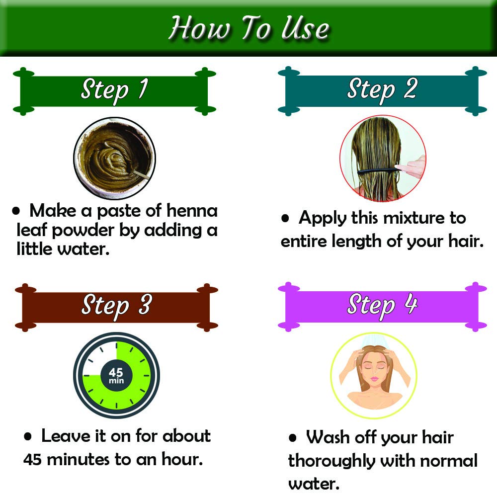 INDUS VALLEY 100% Organic Indigo Leaf Powder Jar with Henna Leaf Powder Jar - (400g+500g=900g)