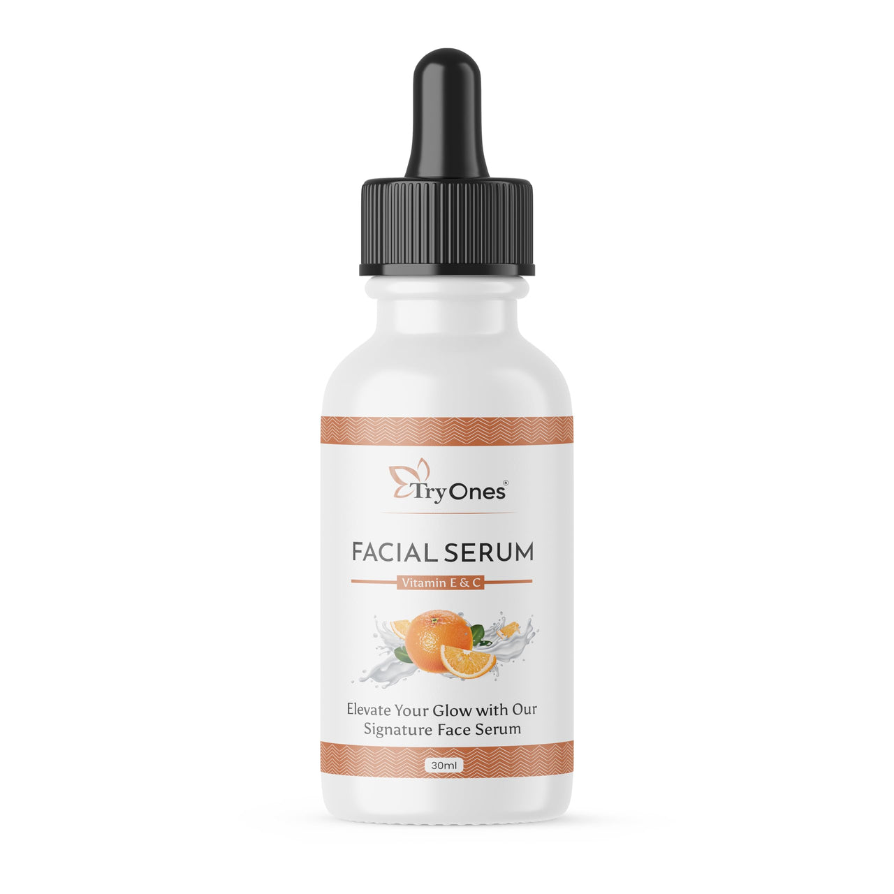 TryOnes Skin Naturals, Bright Complete 30X Vitamin C Booster Face Serum, Increases Skin's Glow Instantly and Reduces Spots Overtime for Men & Women_Vitamin E & C Face Serum_30ml